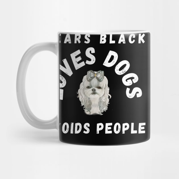 Wears black loves dog avoids people by Calvin Apparels